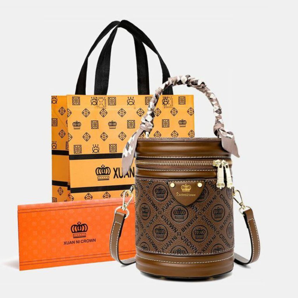 JTF616|| Tas Sling Bag Tabung Xuan Ni Crown Paper Bag + Sertifikat