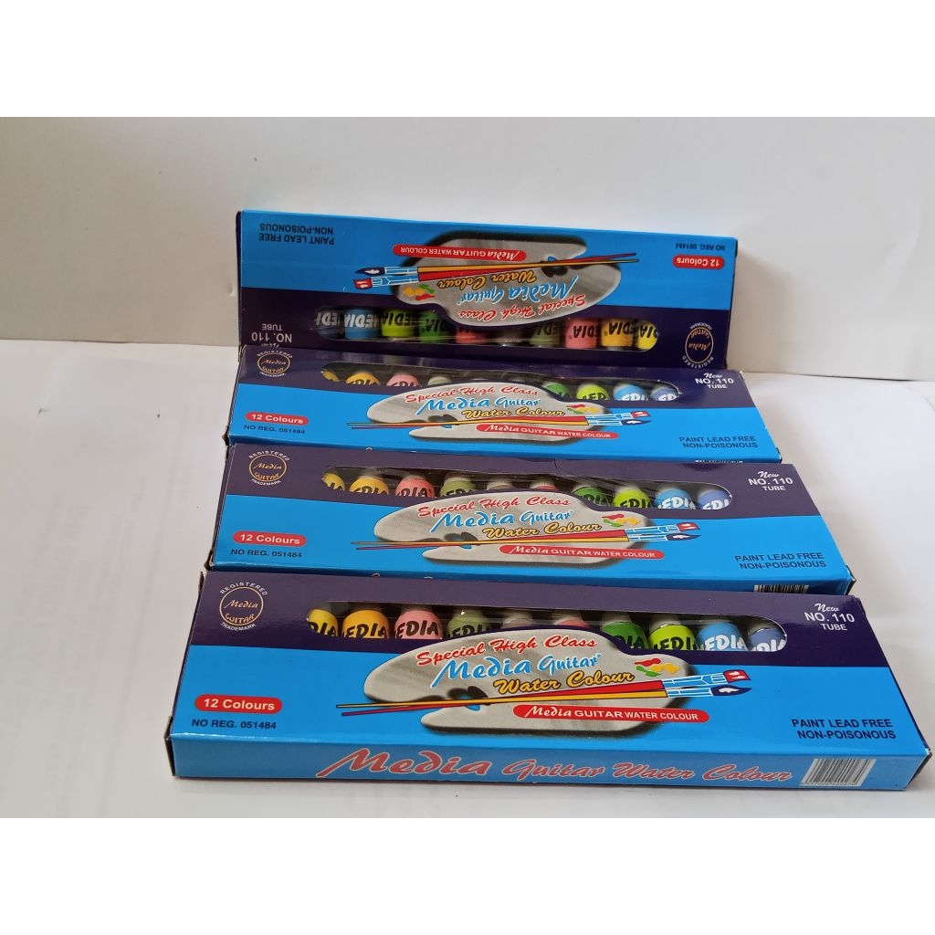 

Cat Air Media Guitar isi 12 warna