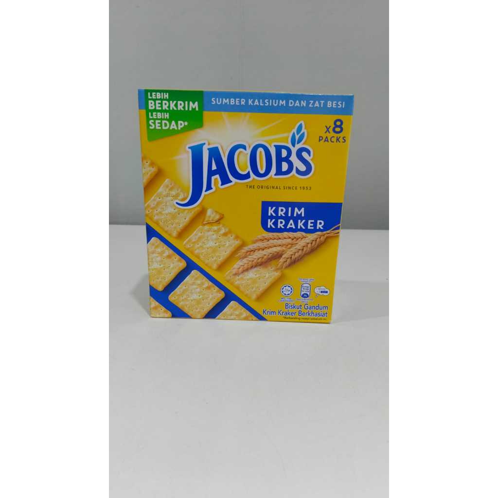 

Jacobs Biskuit Gandum Cream Cracker 216gr (27gr x 8 sashet)