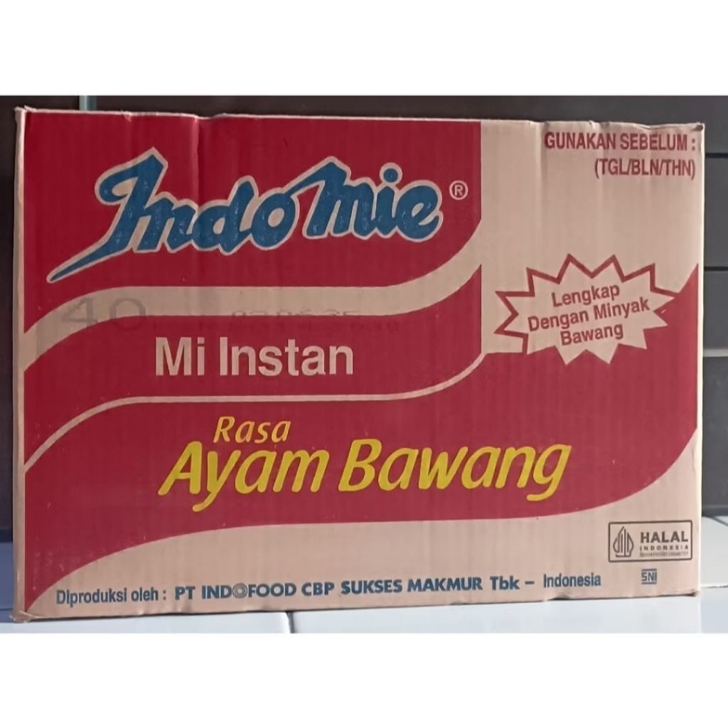 

Indomie ayam bawang 1 dus isi 40 pcs
