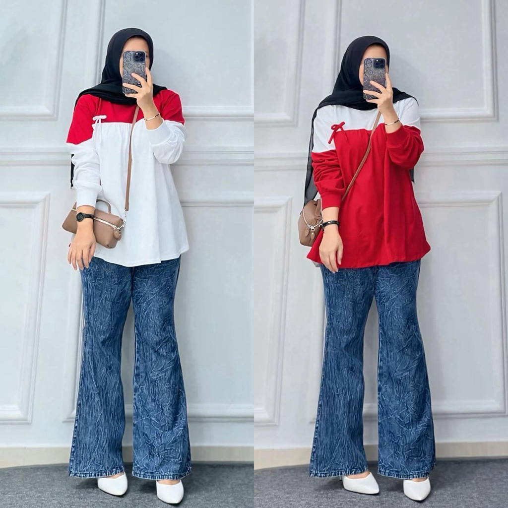 ATASAN KAOS COMBED//MERAH PUTIH//EDISI KEMERDEKAAN