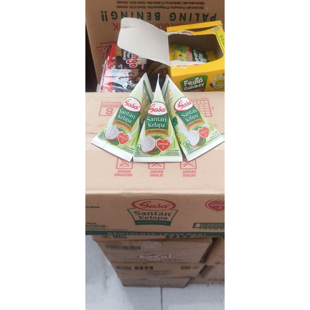 

[1 KARTON ISI 32 PCS] SASA Santan Kelapa 65ml – Santan Instan Kental & Gurih dengan Omega 3