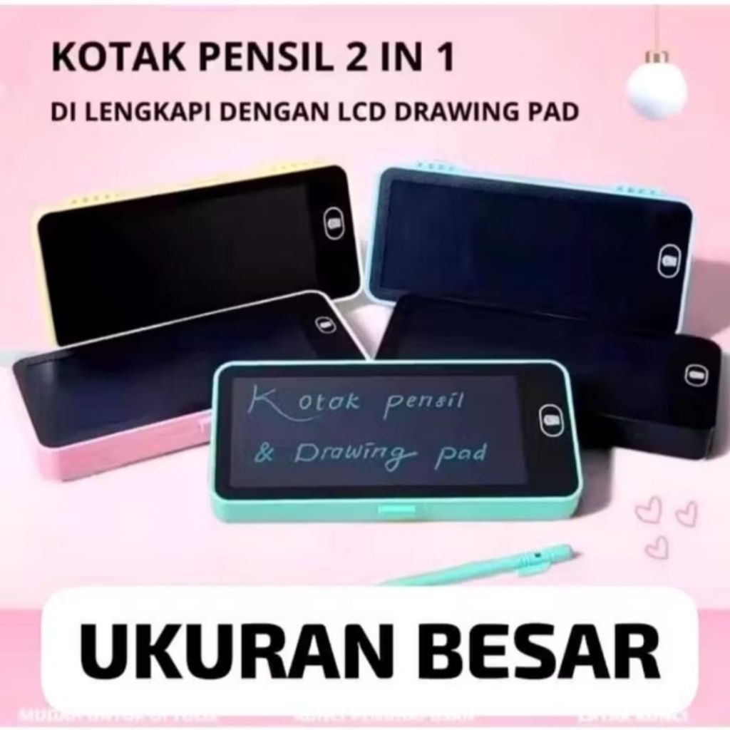 

Kotak Pensil Drawing Case Besar Box Edukasi 2 In 1