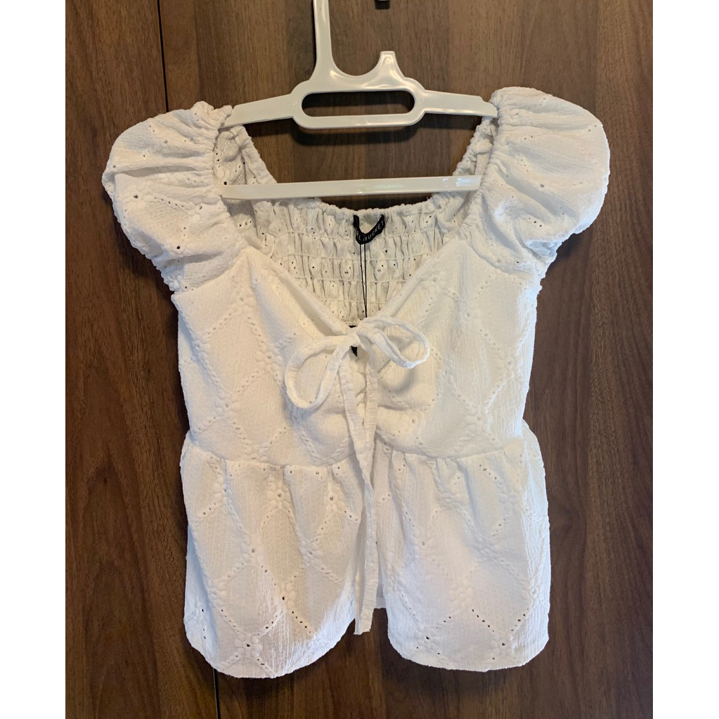 blouse house marry sabrina cute bow milkmaid coquette top atasan baby doll coquette y2k fairy vintag