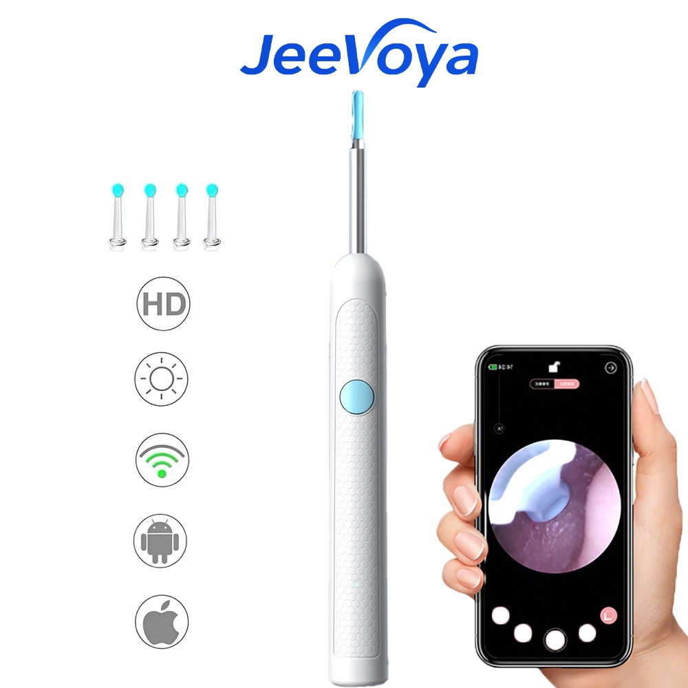 (COD)Sendok Telinga LED Kamera Saluran Telinga Sendok Telinga Bayi Sendok Telinga Kamera Sendok Teli