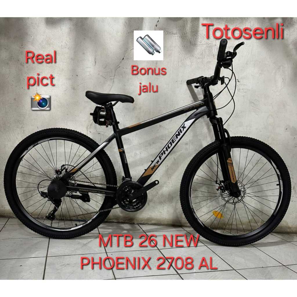 SEPEDA GUNUNG MTB 26 INCH NEW PHOENIX 2708 AL SEPEDA GUNUNG FRAME ALLOY