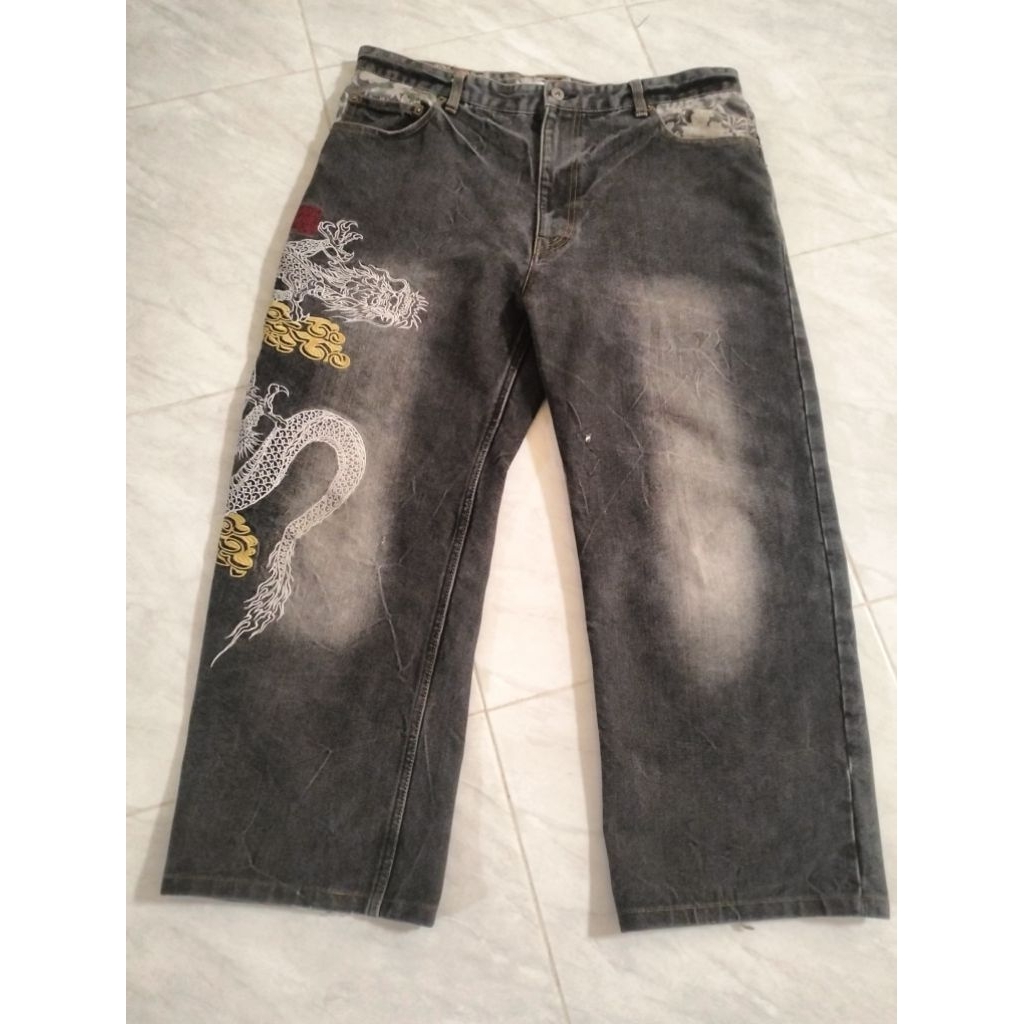 Celana Jeans Sukajan Karakuri Tamashii