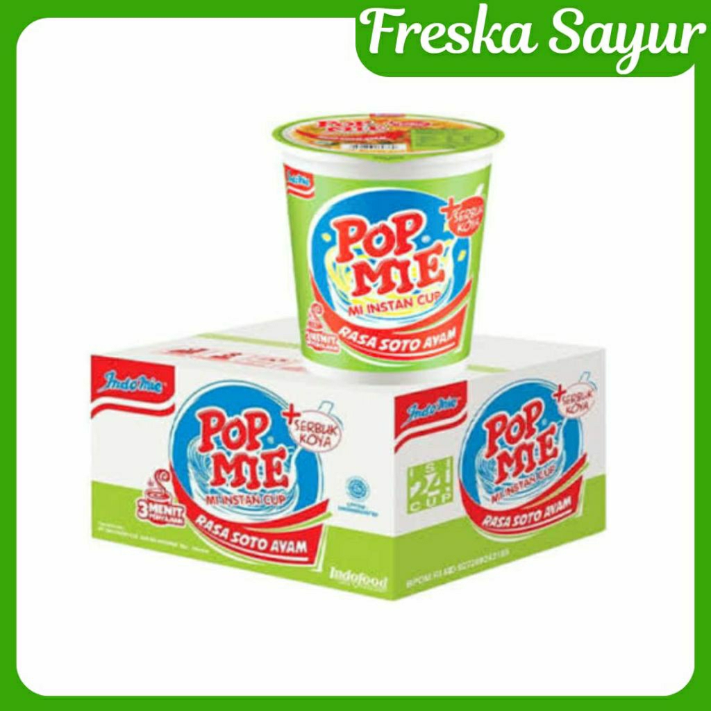 

Pop Mie Mi Instan Cup Rasa Soto Ayam 1 Dus