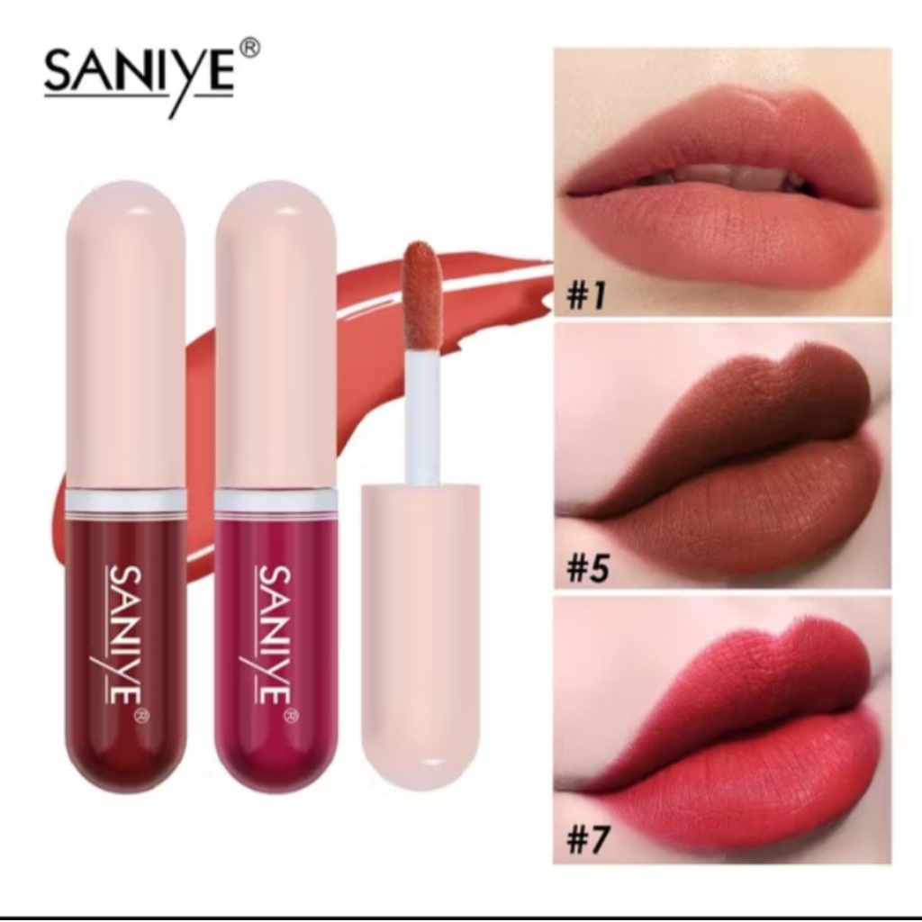 SANIYE Matte lipstik mini kapsul cair saries waterproof