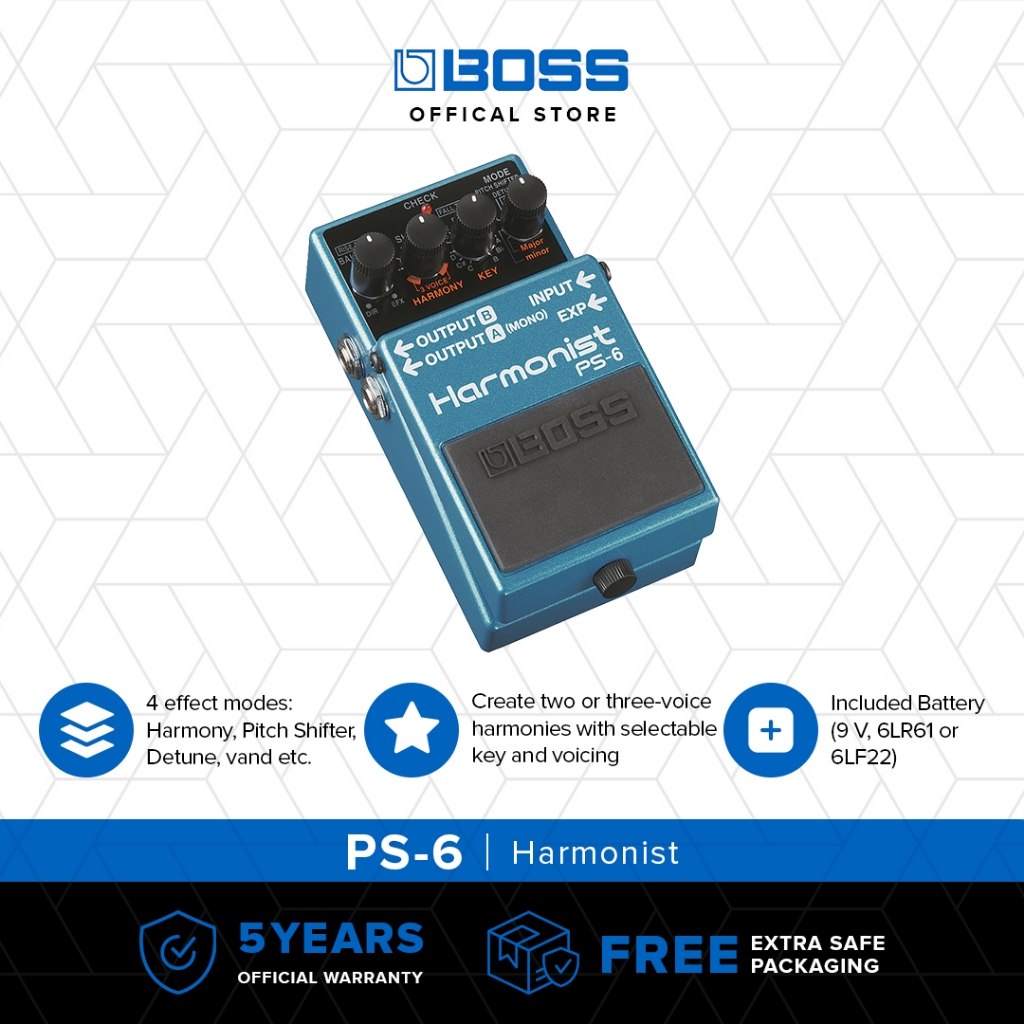 BOSS PS-6 Harmonist Pedal Efek Stompbox