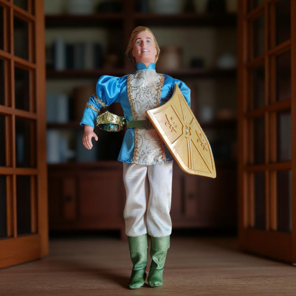 Boneka Pria Barbie, Rapunzel Ken as Prince Stefan, released 2001, Barbie Doll.