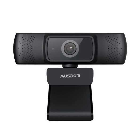 AUSDOM Webcam 1080P Auto Focus w/ Noise Cancelling Microphone - AF640