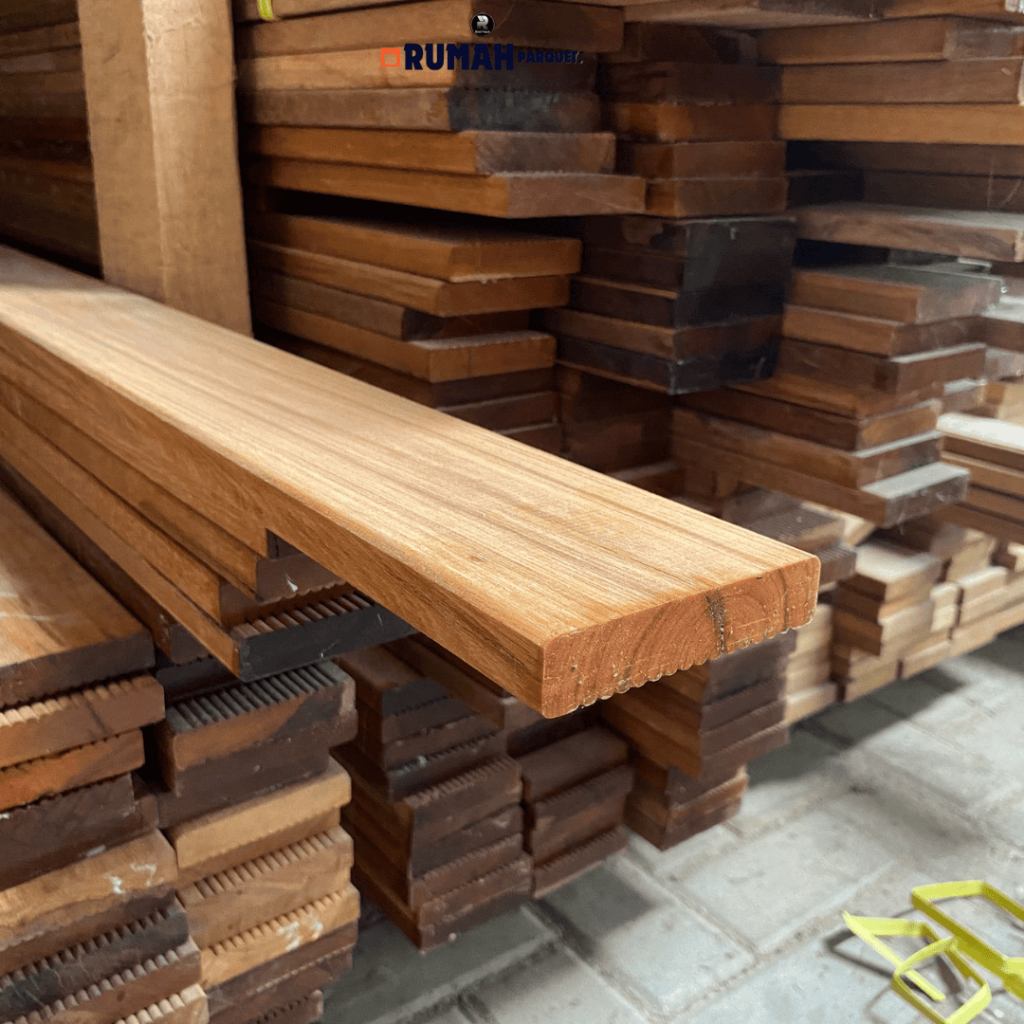Uddjaya_ Decking Lantai Kayu Ulin Sulawesi - 100 Cm