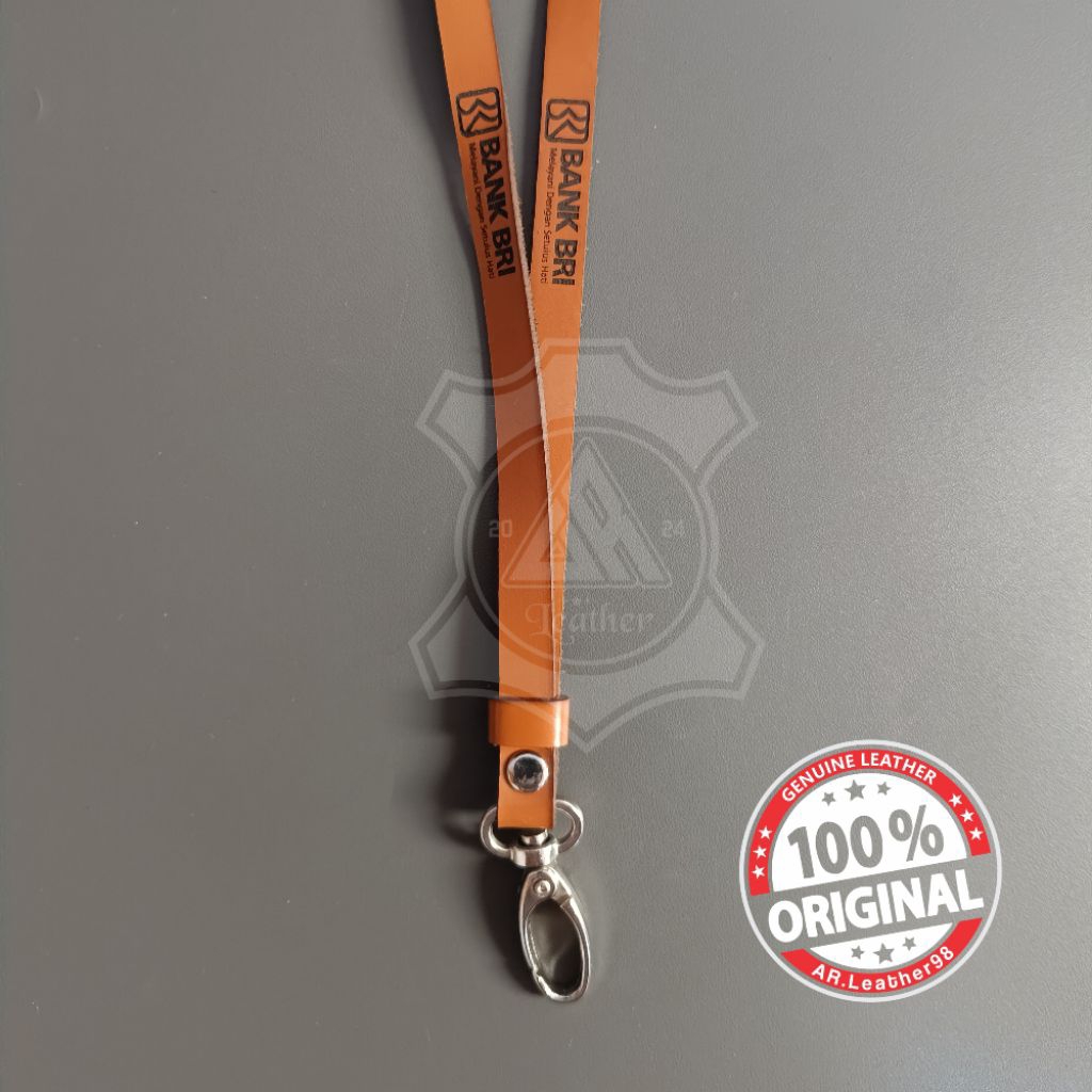 

Tali Lanyard Id Card Kulit Asli