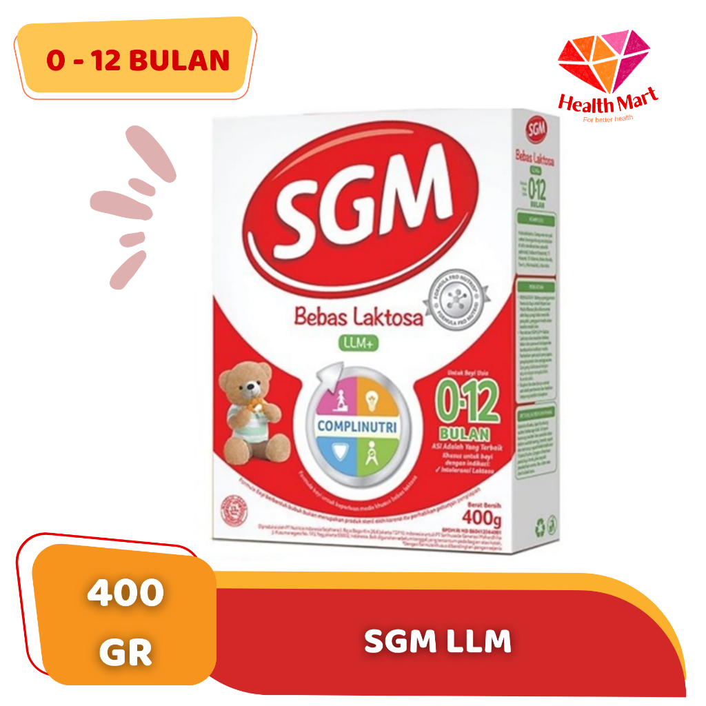 

SGM LLM 400 gr | Susu bebas laktosa usia 0 - 12 bulan