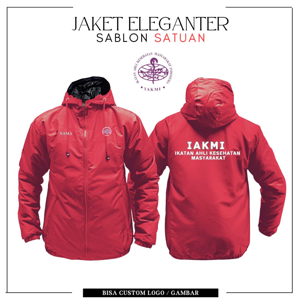 JAKET CUSTOM IKATAN AHLI KESEHATAN MASYARAKAT INDONESIA IAKMI WP UNISEX