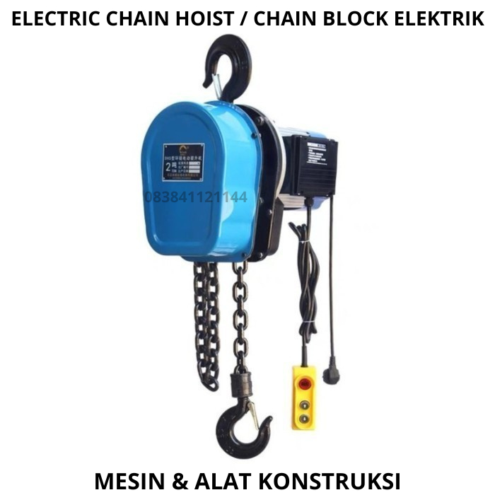 ELECTRIC CHAIN HOIST / CHAIN BLOCK ELEKTRIK 5 TON 9 METER 1 PHASE 220V