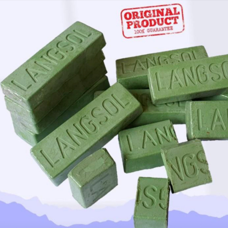 Langsol Batu Hijau Ijo Poles Polish metal putih mengkilap gosok blok mesin motor bengkel balok