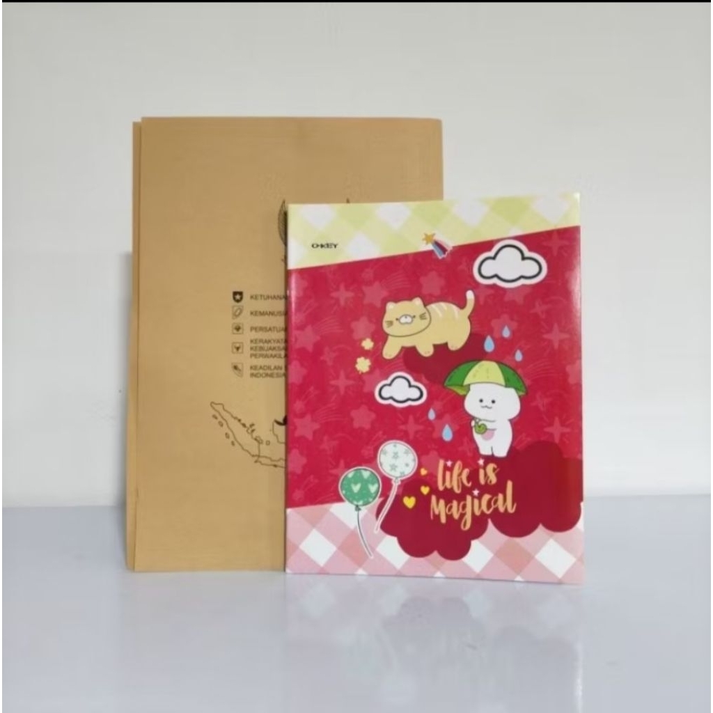 

sampul coklat nama buku sidu isi 20 lembar
