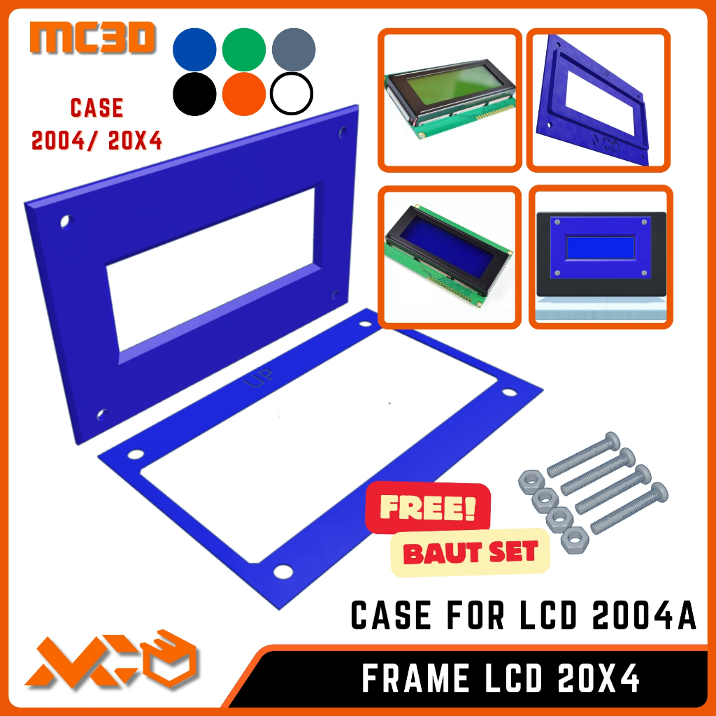 FRAME LCD 20X4 CASE LCD 20X4 2004 2004A LENGKAP BEZEL LCD Character 20X4