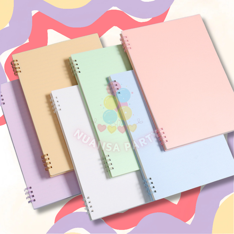 

NP • Binder Ring Notebook Buku Catatan A5 Warna Pastel Aesthetic