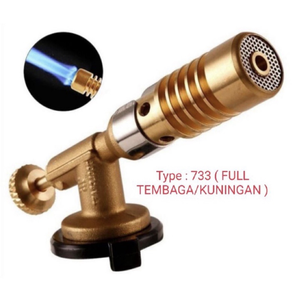 Gas Torch Kuningan Ricas 818 Flame Gun Torch Serbaguna