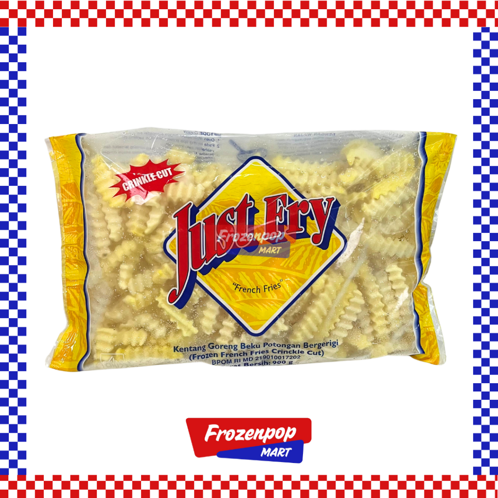 

Just Fry Crinkle Cut 900gr / Just Fry Crinkle Kentang Goreng Frozen 900gr [INSTANT MALANG]