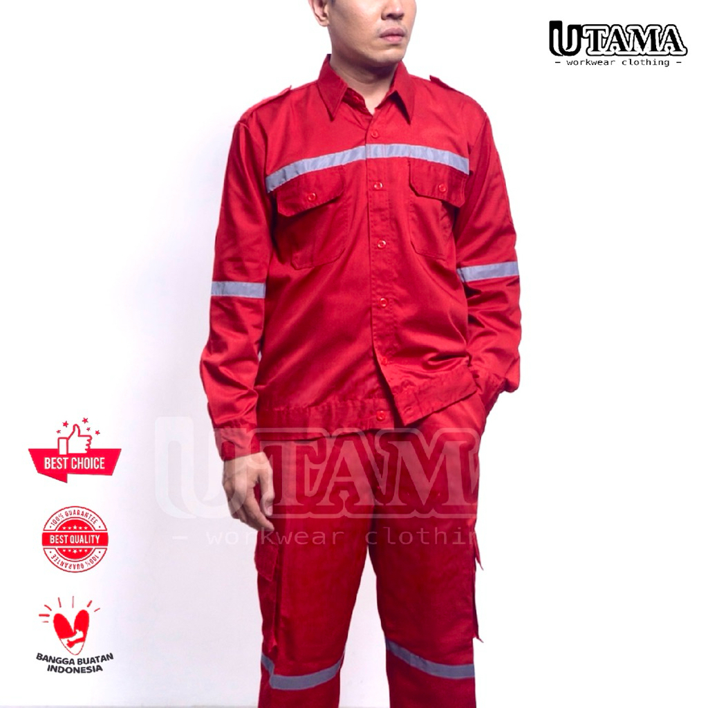 Seragam Kerja Proyek - Seragam Kerja Safety - Kemeja Scotlight