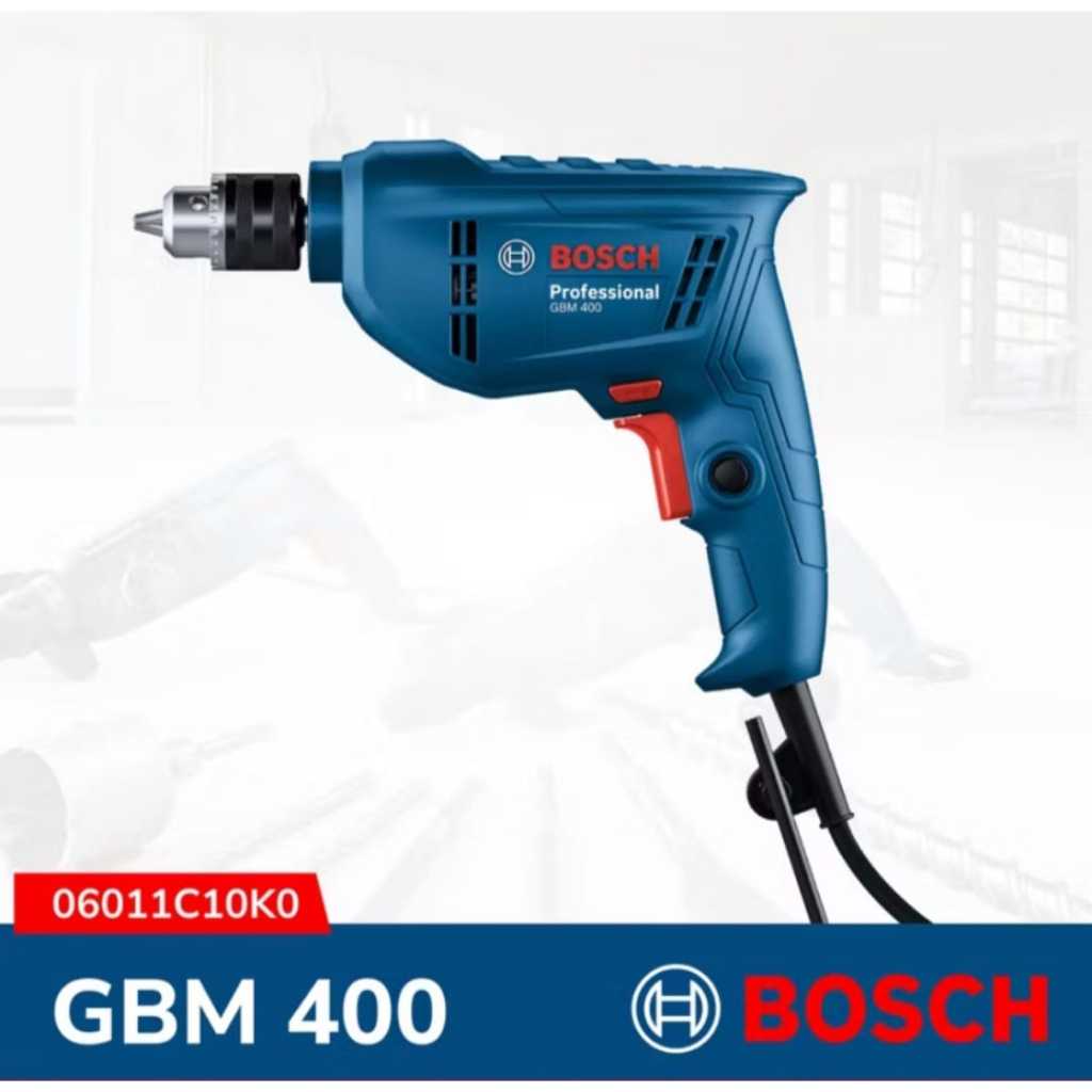 mesin bor bosch 4'' GBM 400 / mesin bor listrik bosch 10mm bolak balik