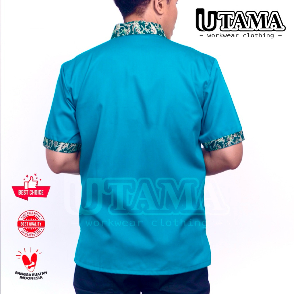 PROMO Kemeja Kerja Batik - Seragam Kerja Batik - Baju Kerja Pria atau Wanita - Seragam Wanita Batik