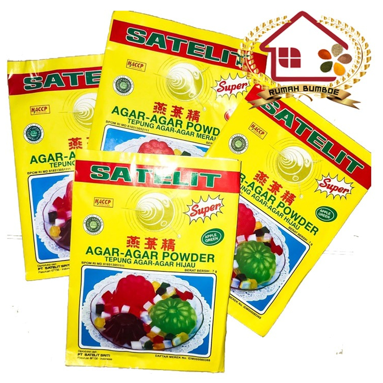 

(1 sachet) SATELIT Agar Agar Super Aneka Rasa dan Warna
