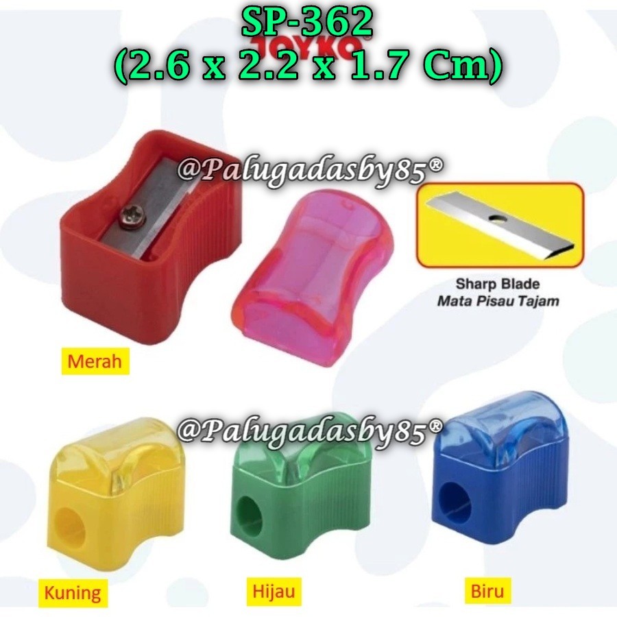 

(1 Biji) Rautan Tabung JOYKO SP-362 BISA PILIH WARNA / Sharpener Serutan Joyko SP-362 (1 Biji)