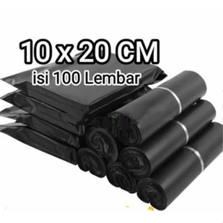 

READY PLASTIK PACKING POLYMAILER HITAM BAHAN KUAT ISI 100 LEMBAR POLIMER KEMASAN ONLINE SHOP