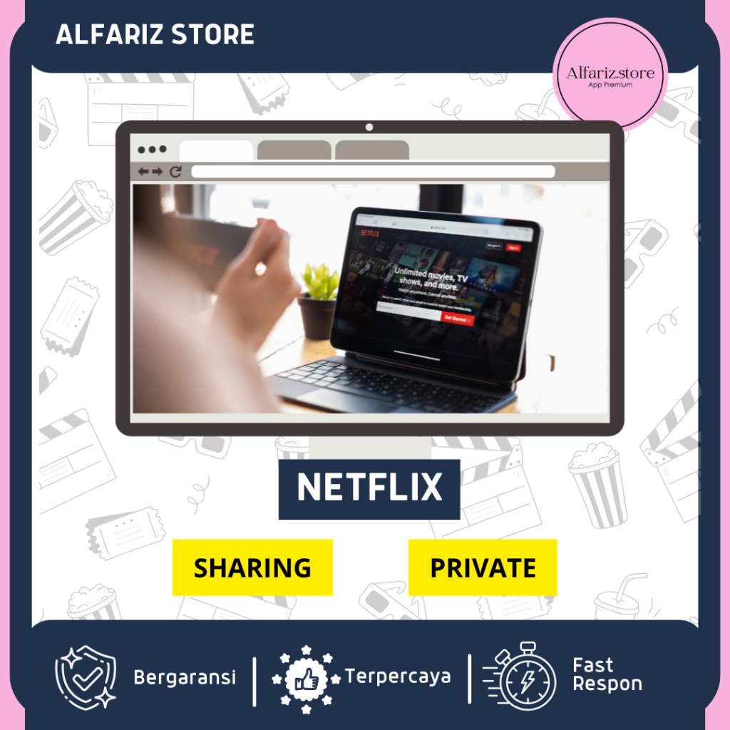AKUN NETFLIXX PREMIUM BULANAN IP1U 1P2U SHARING DAN PRIVATE