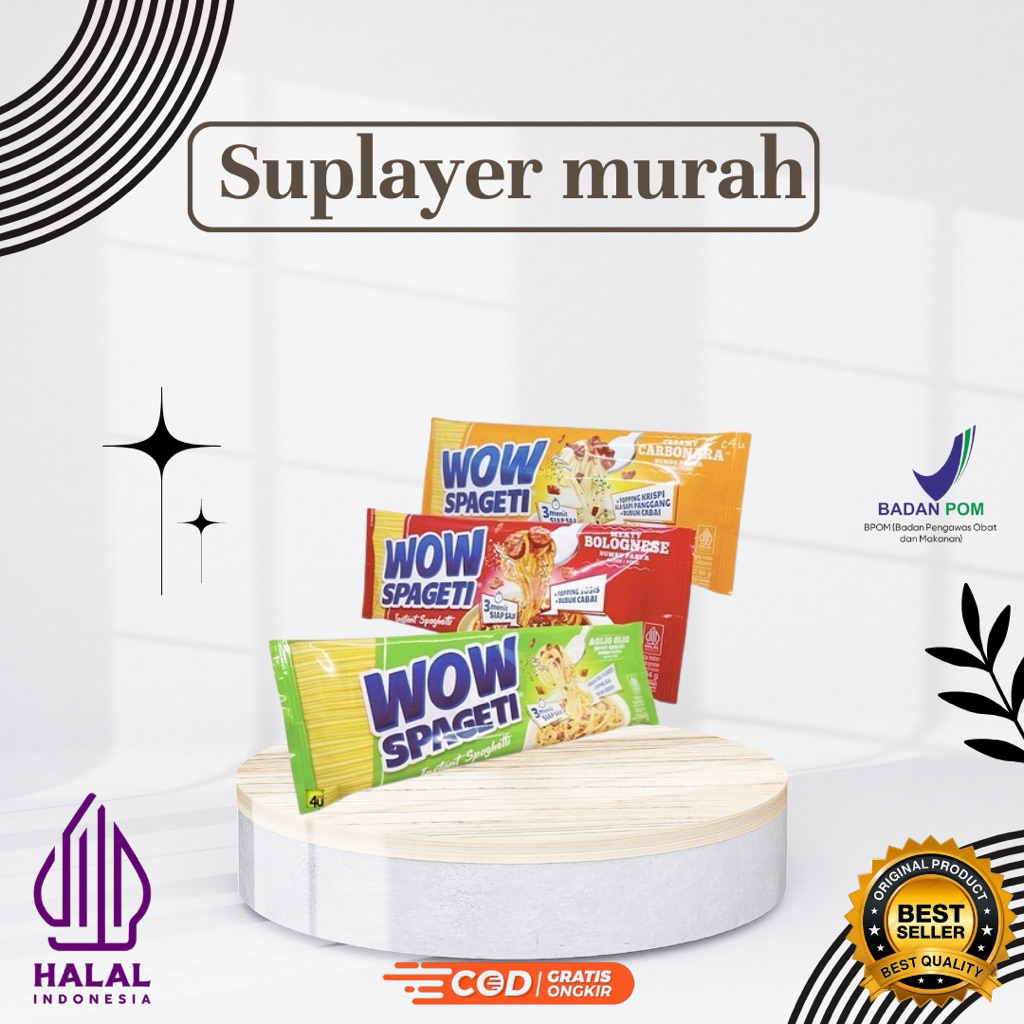 

WOW Spagetti Instan Carbonara Bolognese Aglio Olio