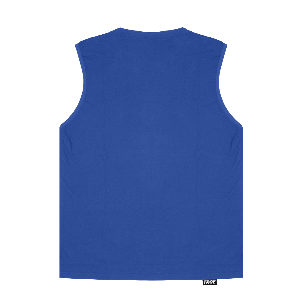 Troy Company Singlet Sleeveless Tshirt Royal Blue Big Eight - Kaos Tanpa Lengan Biru Benhur TS 3172