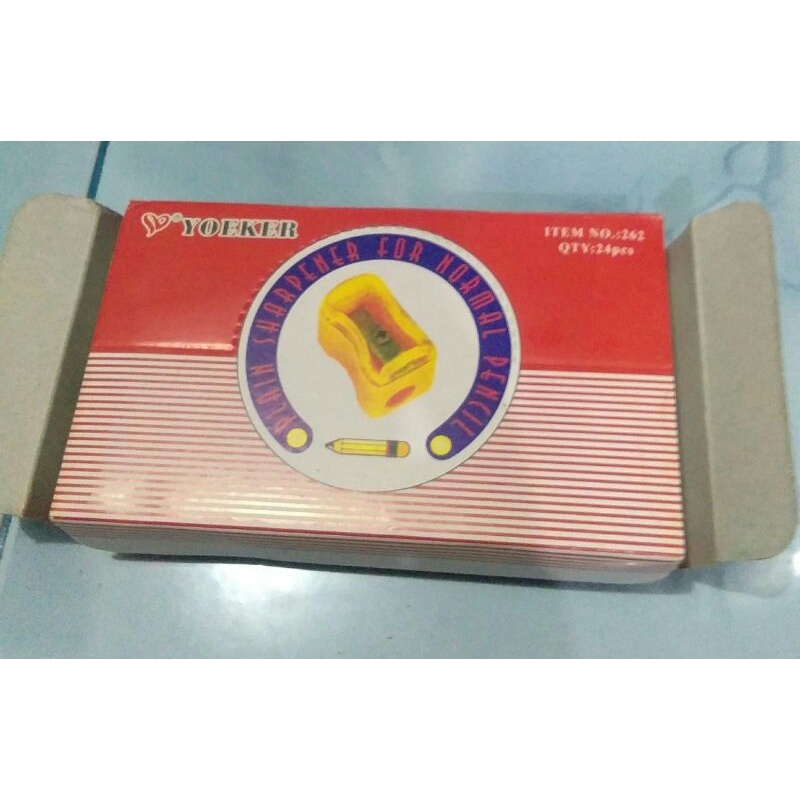 

RAUTAN SHARPENER YOEKER / DAVIS ISI 24 PCS / SERUTAN PENSIL YOEKER / DAVIS HARGA 1 box isi 24pcs