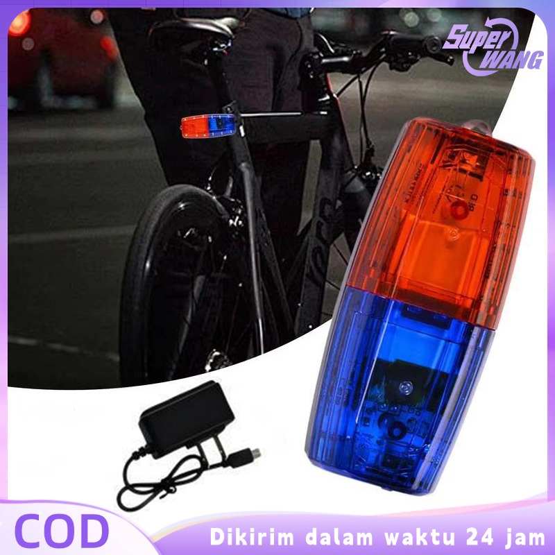 Lampu Strobo Led Lampu Peringatan Led Merah & Biru Lampu Peringatan Polisi Untuk Klip Bahu Polisi