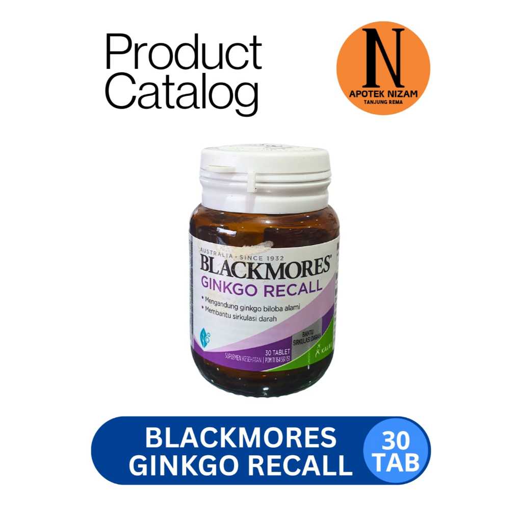 Blackmores Ginkgo Recall
