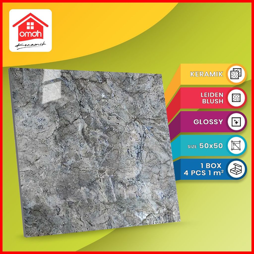 Keramik Lantai Kilap Gemilang 50x50 Leiden Blush