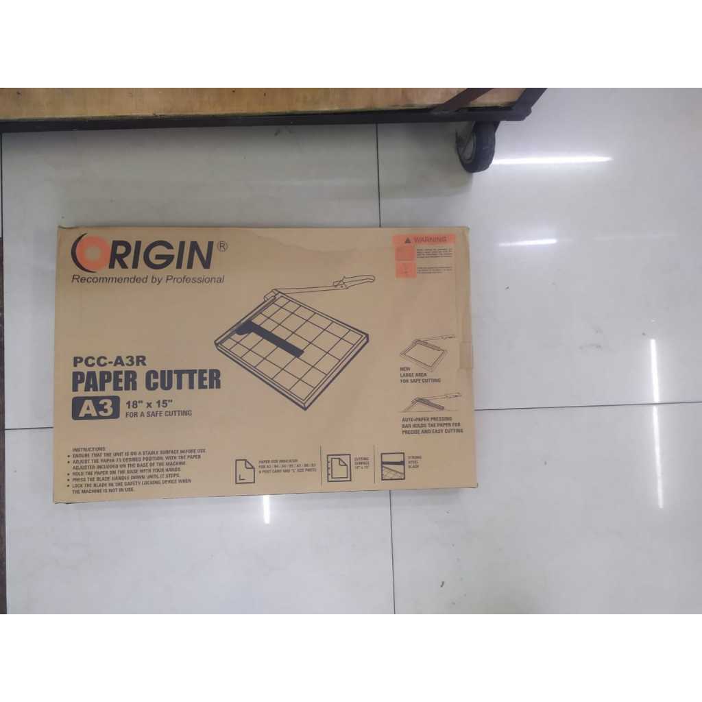 

ORIGIN Alat Pemotong Kertas A3 Paper Cutter PCC-A3R Cutting Mesin Potong