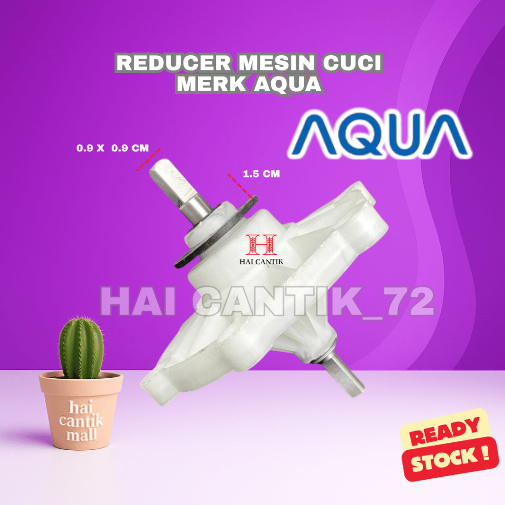 GEARBOX KECIL MESIN CUCI AQUA AS KOTAK / REDUCER MESIN CUCI 1 TABUNG 2 TABUNG MERK AQUA AS KOTAK