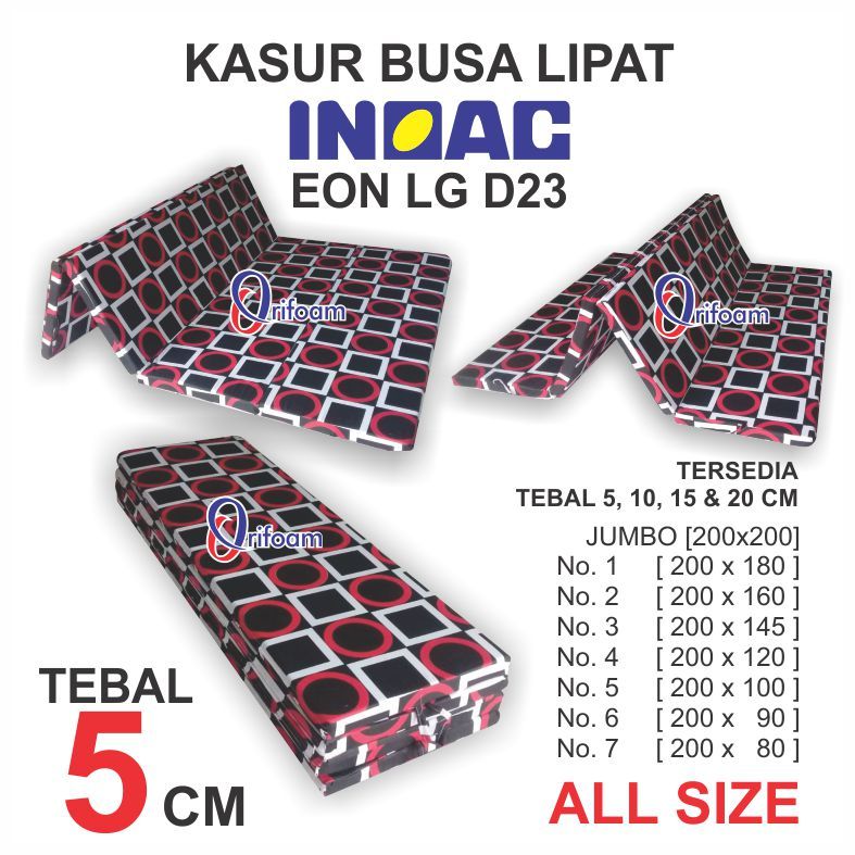 [TEBAL 5CM] KASUR LIPAT BUSA INOAC EON LG D23 KASUR BUSA INOAC  LIPAT SEMUA UKURAN ASLI ORIGINAL