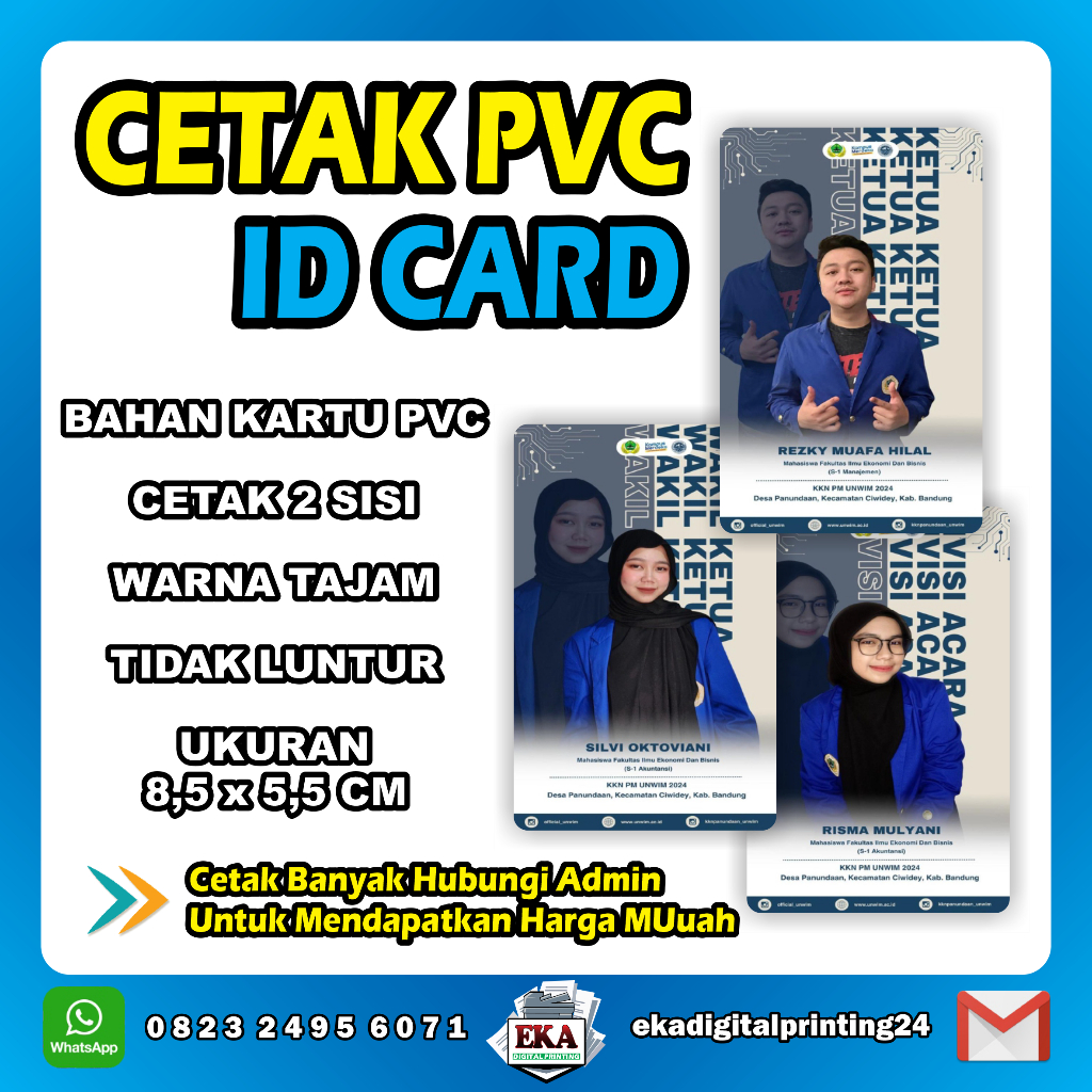 

CETAK KARTU ID CARD / KARTU MEMBER / KARTU PELAJAR / KARTU MAHASISWA