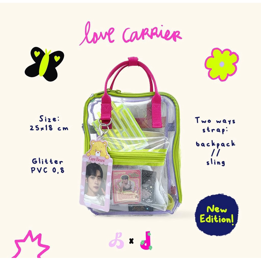 PVC bag konser love carrier peanutroom x disclosed (backpack & sling bag)