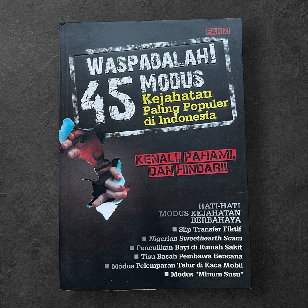 [PROMO BUKU MURAH] KEJAHATAN / WASPADALAH 45 MODUS KEJAHATAN PALING POPULER DI INDONESIA