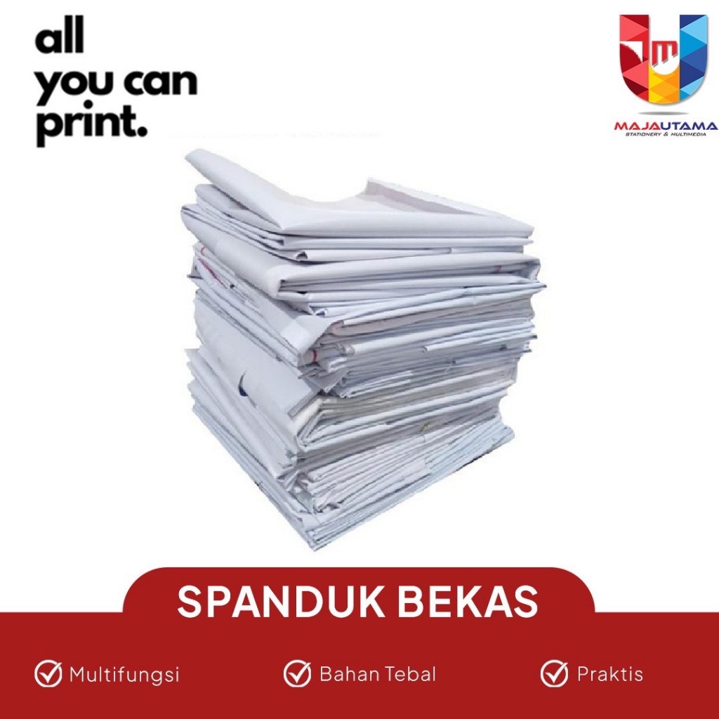 SPANDUK BANNER BEKAS / SPANDUK BANNER GAGAL CETAK - REJECT
