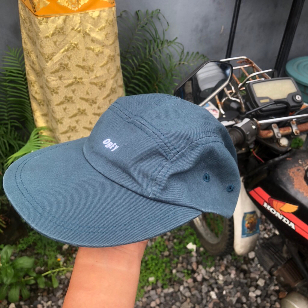topi 5 panel obey navy