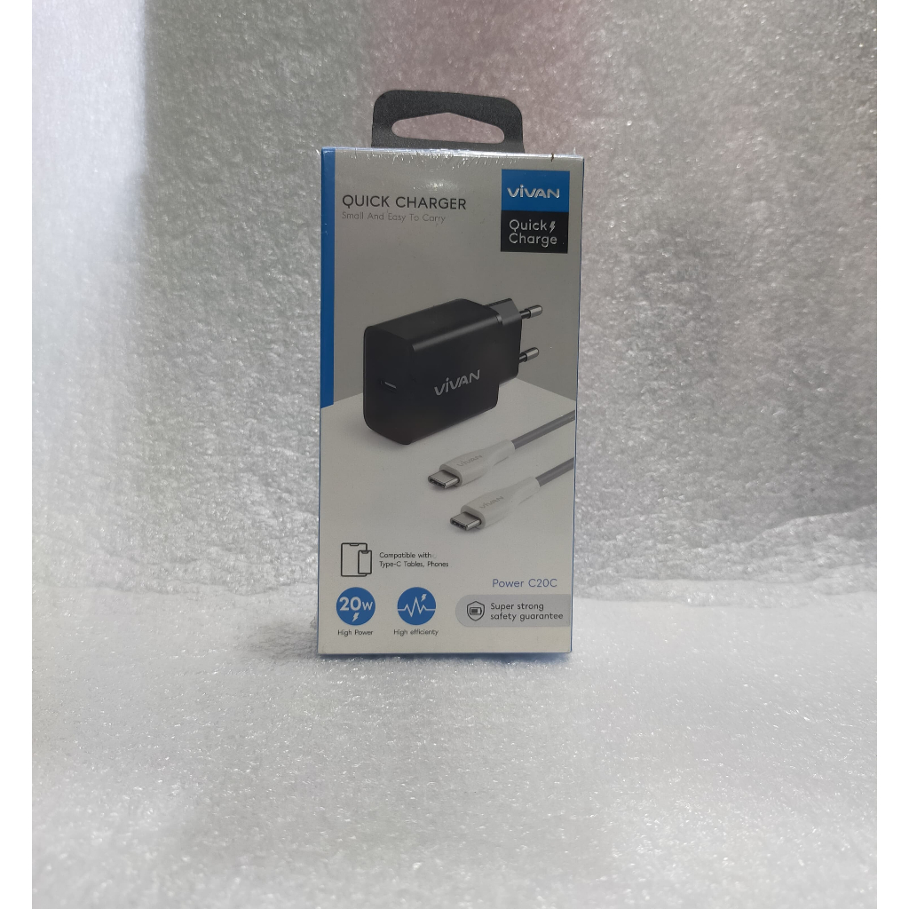Vivan Charger Power C20L type c to Lightining / C20C type c to type c
