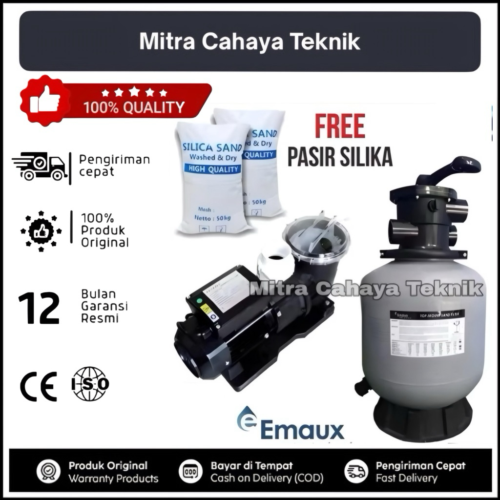 Pompa Kolam Renang 1HP Paket Mesin Kolam Renang Venezia Sand Filter